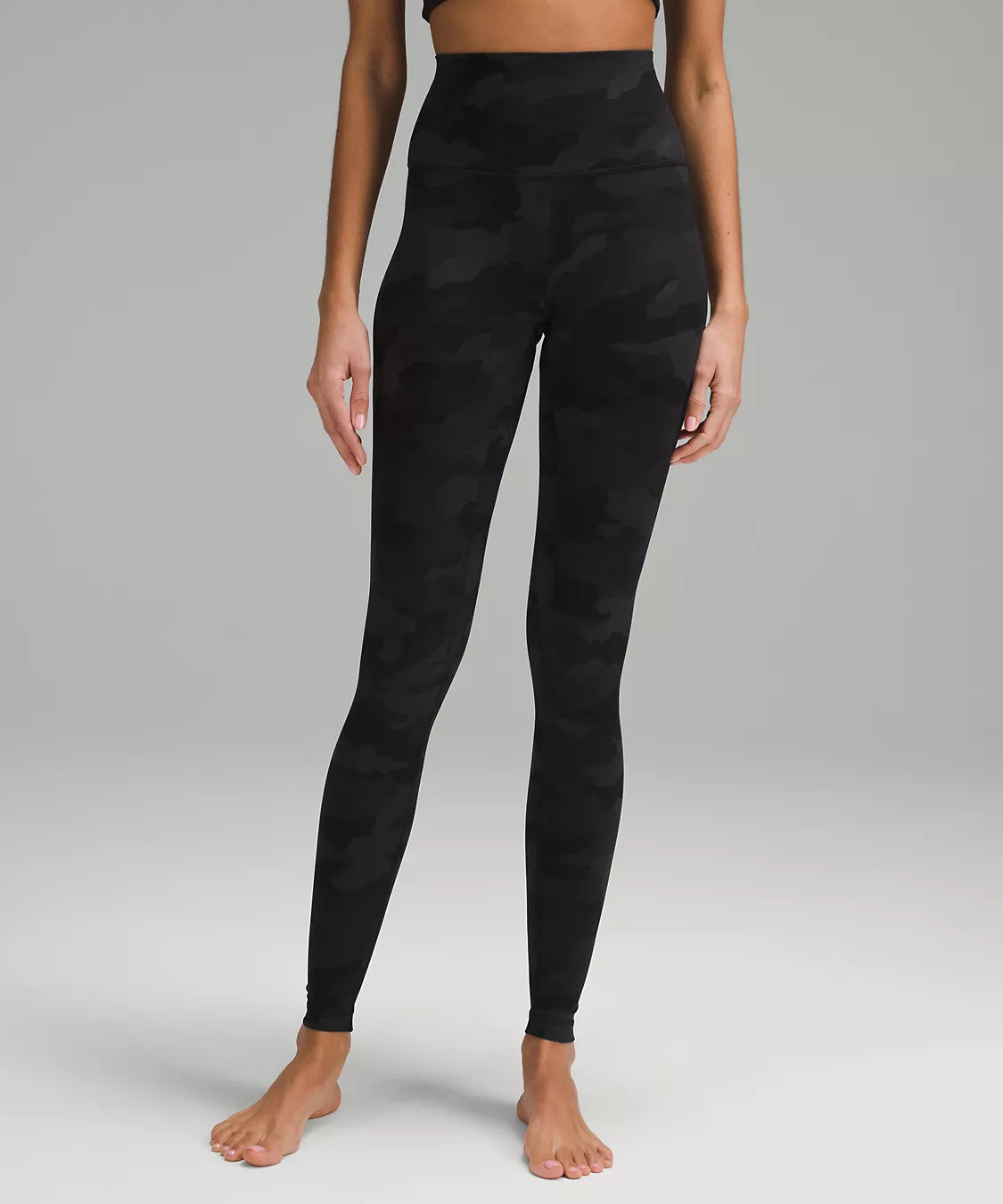 LULULEMON ALIGN HIGH-RISE PANT 28" (HERIATAGE 365 CAMO DEEP COAL)